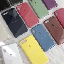 Полный официальный силиконовый чехол с логотипом для Apple iPhone 7 8 Plus, чехол для iPhone X Xs 11 Pro Max XR 6 6S Plus с коробкой