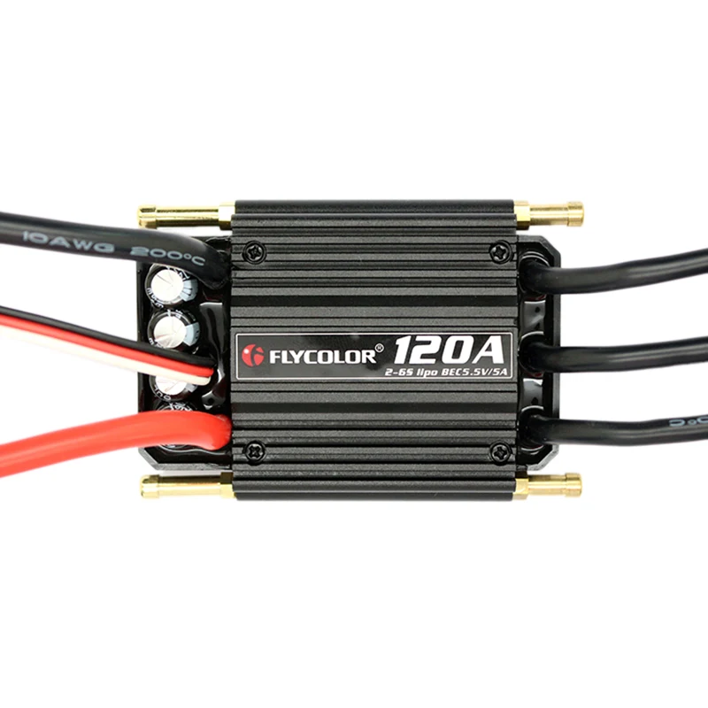 Flycolor Waterproof 120A 6S ESC for RC Boat