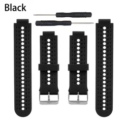 Solid Color Hipster Watch Band - Summer Replacement Bracelet Strap (Black)