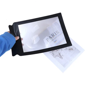 

1pc A4 Large Sheet Magnifier Glass Reading Aid Lens For Reading Home Supplies