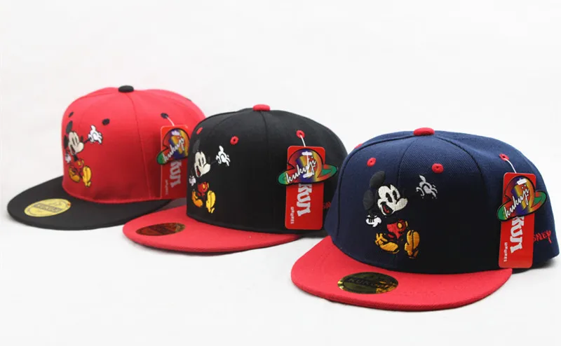 Disney Children's Cartoon Minnie Mickey Sun Hat Baseball Cap Fashion Hip Hop Trend Cartoon Hat