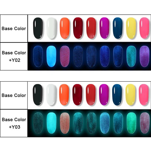 Elite99 10ml Luminous UV Gel Nagellack Glow In Dark Enamal Lack Lack Hybrid Semi Permanent Nail art Gel tränken Weg