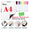Magnetic soft whiteboard refrigerator stickers erasable memo message board office teaching practice writing board door stickers ► Photo 1/6