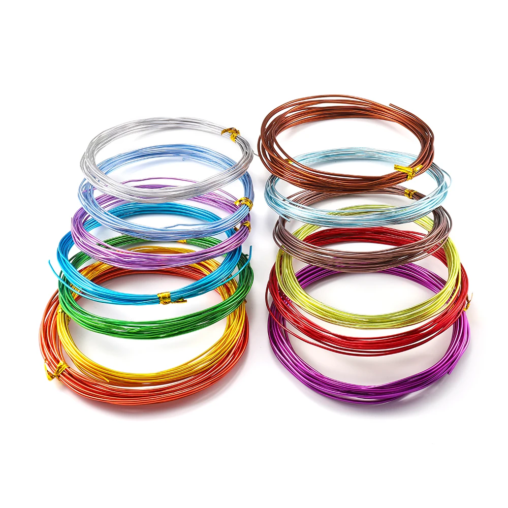 2-10meter 0,6-3,0mm Farben Anadized Runde Aluminium Draht Für Schmuck Machen Armband Handwerk DIY Zubehör liefert Großhandel