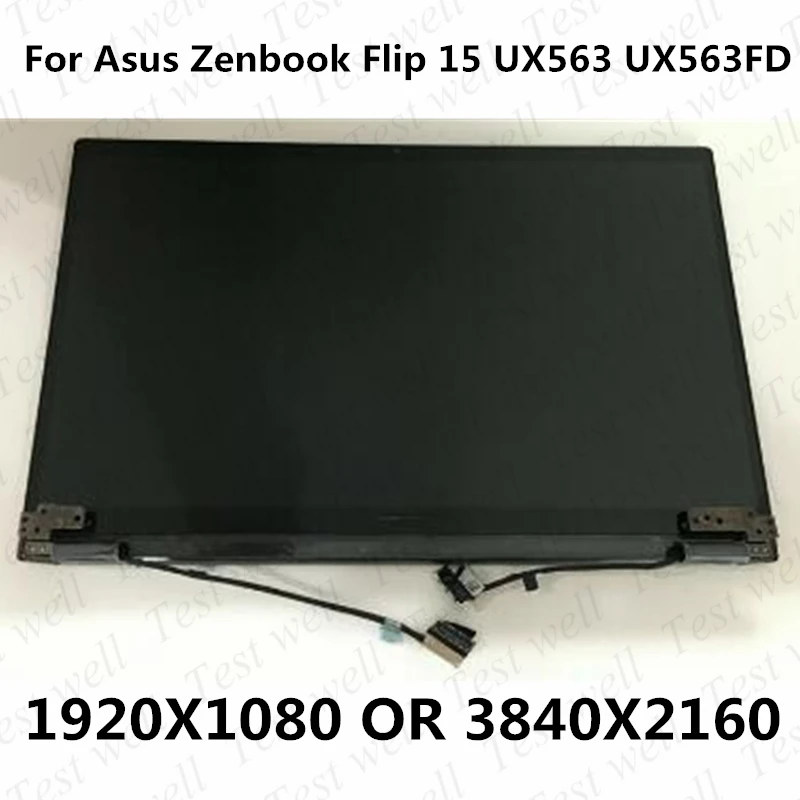 

Оригинальная матрица 15,6 дюйма для Asus Zenbook Flip 15 UX563FD UX563, сенсорный дигитайзер, стекло, светодиодный экран, ЖК-дисплей для ноутбука, полная сборка