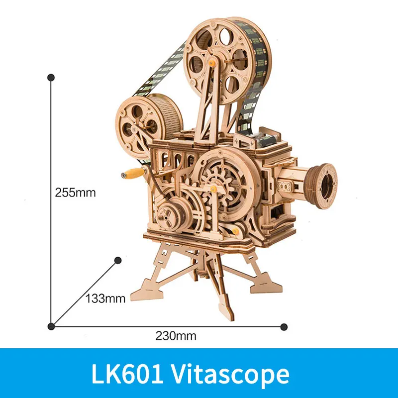 LK601 ROKR DIY 3D деревянная головоломка механический привод модели игрушек сборная Модель Строительный набор игрушки подарок для детей взрослых подростков - Цвет: LK601