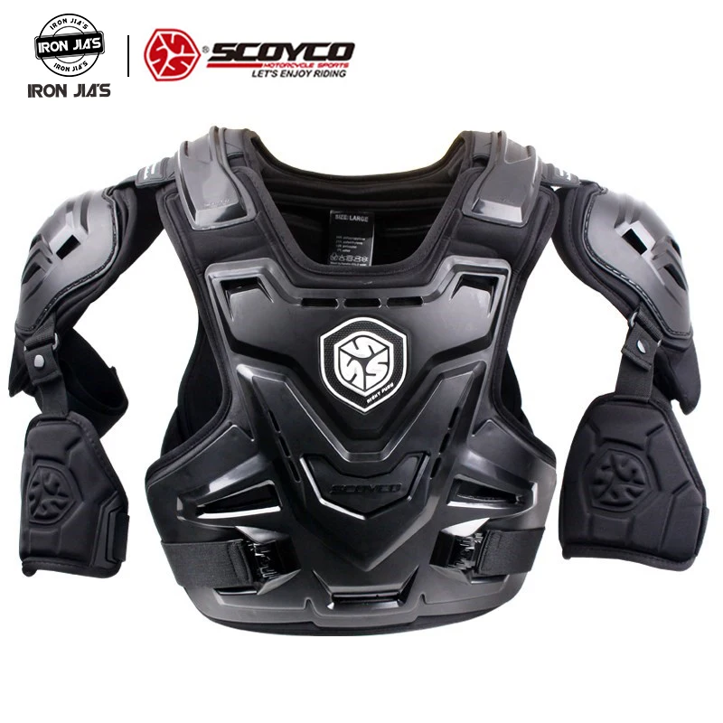 

SCOYCO Motorcycle CE Armor Motocross Chest Back Protector MX Armour Vest Motorcycle Jacket Racing Protective Body Guard Armor