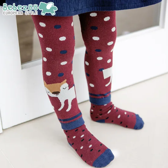 Bebezoo Южная Корея гусеничный эластичность хлопчатобумажная нить Long Johns корейско-Стиль Мода трусики/штаны на подгузник с милым мультипликационным принтом для кормления Пан