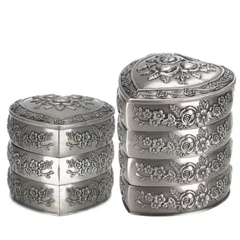 

Household European Style Retro Decorative Heart-shaped Jewelry Box Jewelry Container Jewelry Storage Box Watch Display Box i