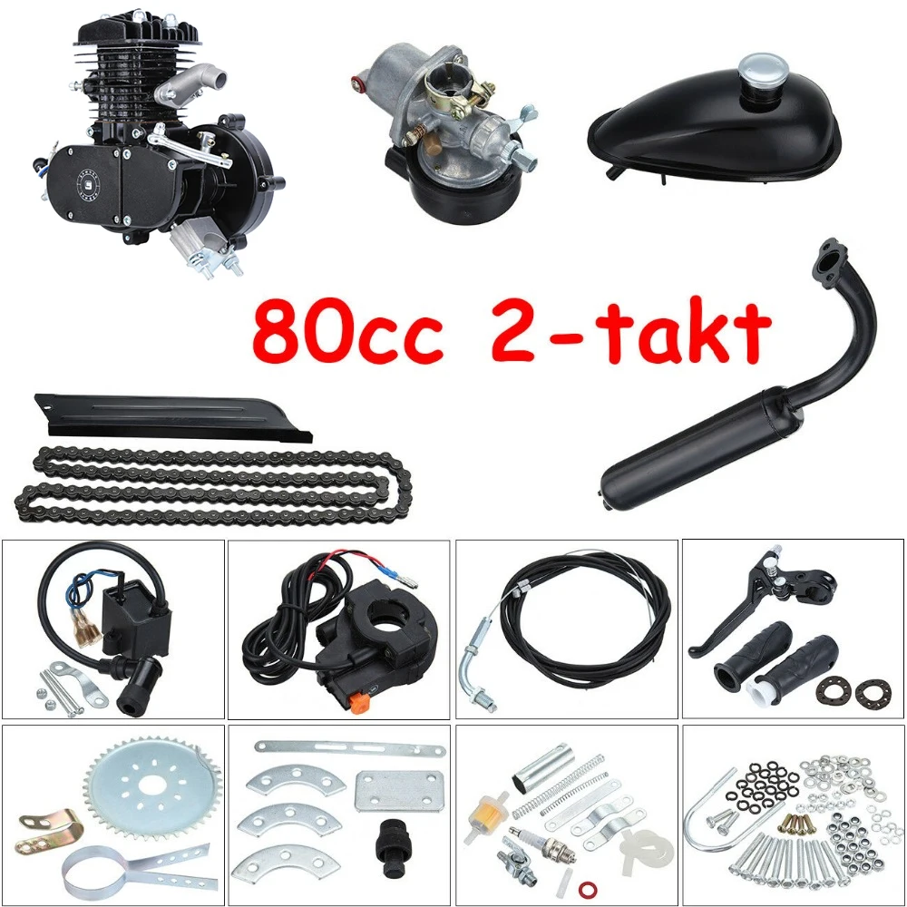 Samger 80cc 2 тактный велосипед газовый двигатель комплект для DIY электрический горный