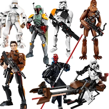 

New Star Wars Darth Maul Jango Phasma K-2SO Darth Vader Grievous Figure Building Blocks Compatible With Lepining