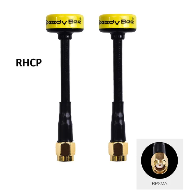 Новое поступление 2 шт. скоростная Bee 5,8 ГГц FPV антенна 2.0Dbi RHCP LHCP SMA/RP-SMA/UFL/MMCX для FPV гоночный Дрон мультиротор - Цвет: 2PCS RHCP-RPSMA