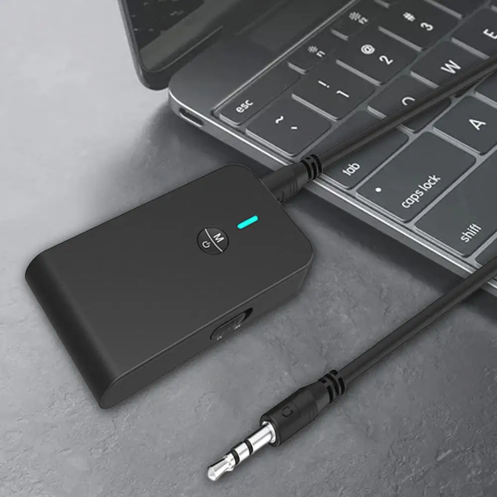 2 In 1 Bluetooth 5.0 USB Audio Adapter External Bluetooth Transceiver With 3.5mm Audio Interface For Headphone Speakers