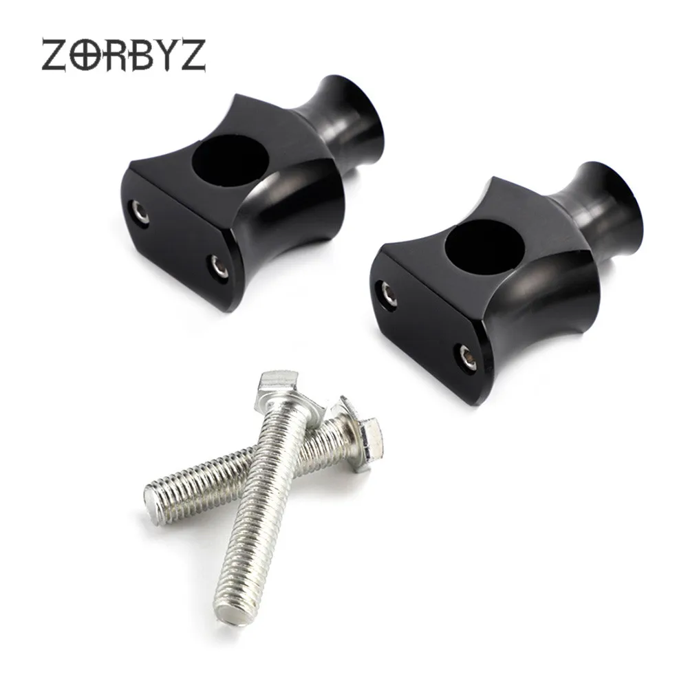 ZORBYZ мотоцикл 1 пара Универсальный 1 дюймов 25 мм черная ручка монтажный руль стояки зажим для Harley Honda Yamaha Kawasaki