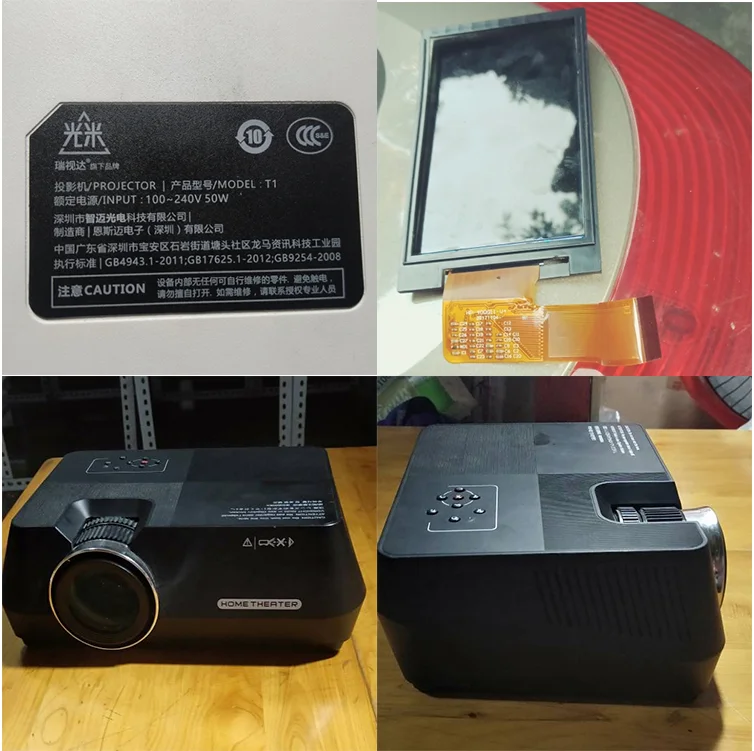 4-дюймовый ЖК-экран с подсветкой и сенсором для Rigal RD-805 RD-810 GP9 TMT-800 Q7 Q3 CZ-Q5 UC36 UC40 UC46 микропроектор Ремонт Замена