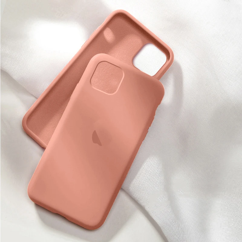 Официальный силиконовый чехол для iPhone 11 Pro AMX с логотипом, полный Чехол для iPhone X 7 8 6 6S Plus XR XS AMX чехол s - Цвет: Begonia