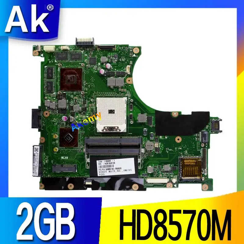 N56DY материнская плата для ноутбука ASUS N56D N56DP R501DY N56DYA HD 8570M HD8570M 2GB Graphic|Материнские