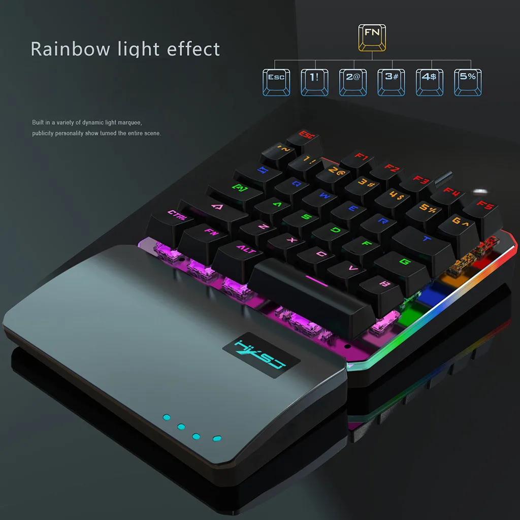 Hxsj V200+ j800 клавиатура мышь набор 35 клавиш мини Usb Проводная клавиатура+ мышь подарок Pc геймер Коврик Для мамы дропшиппинг#2
