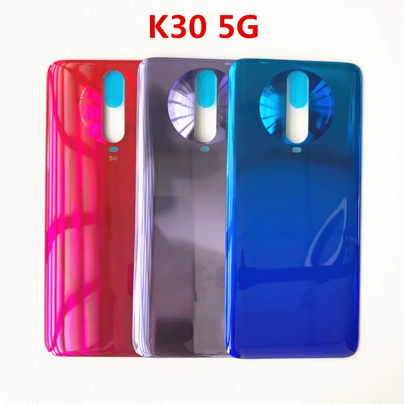 

K 30 5G задний корпус для Xiaomi Redmi K30 5G стеклянная Задняя Крышка Ремонт замены корпуса аккумулятора телефона + наклейка с логотипом