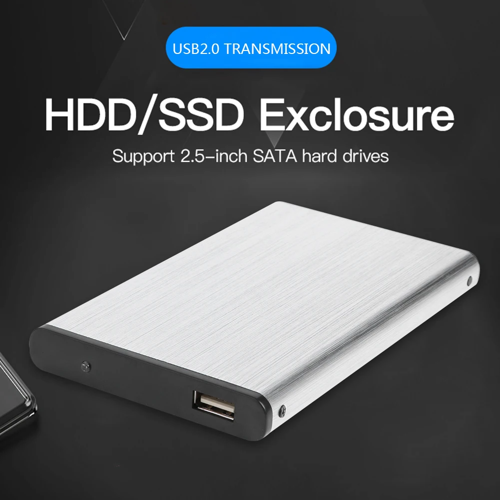 480Mbps USB 2.0 10TB 2.5 inch HDD SSD External Hard Drive Enclosure