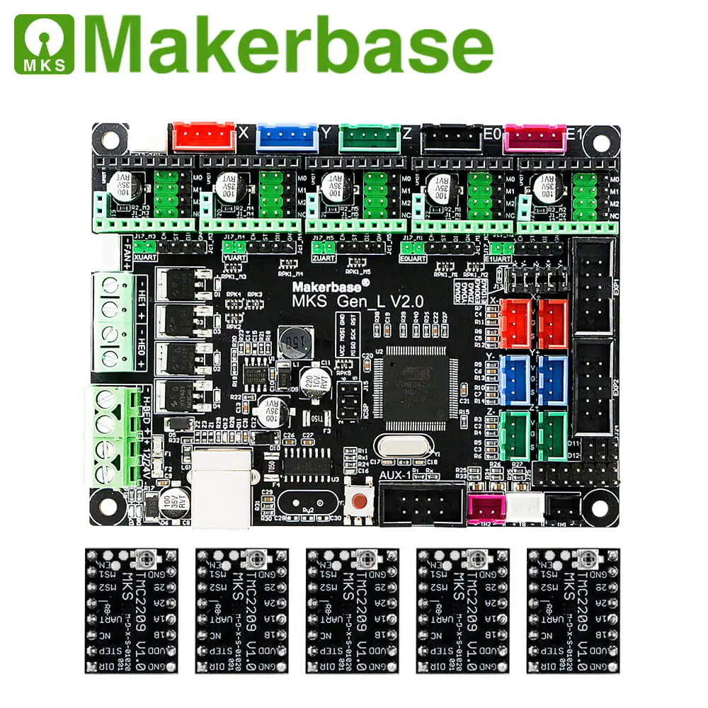 3D принтер плата MKS Gen L контроллер совместим с Ramps1.4/Mega2560 R3 Поддержка A4988/8825/TMC2208/TMC2100 драйверы