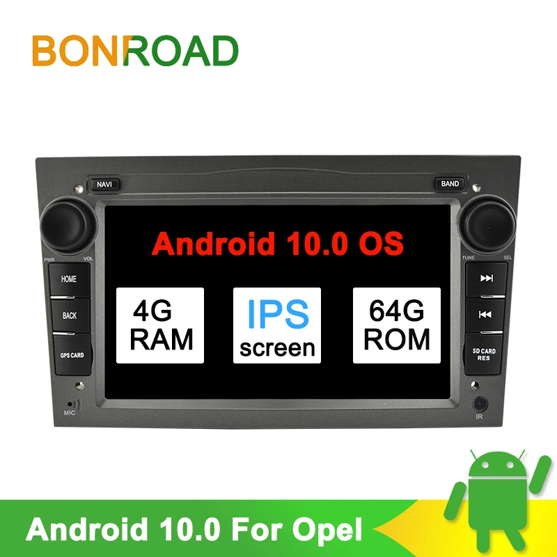 Bonroad 2DIN Android 10,0 Автомобильный мультимедийный плеер для Opel Astra Vectra Antara Zafira Corsa радио gps навигация RAM2G(без dvd