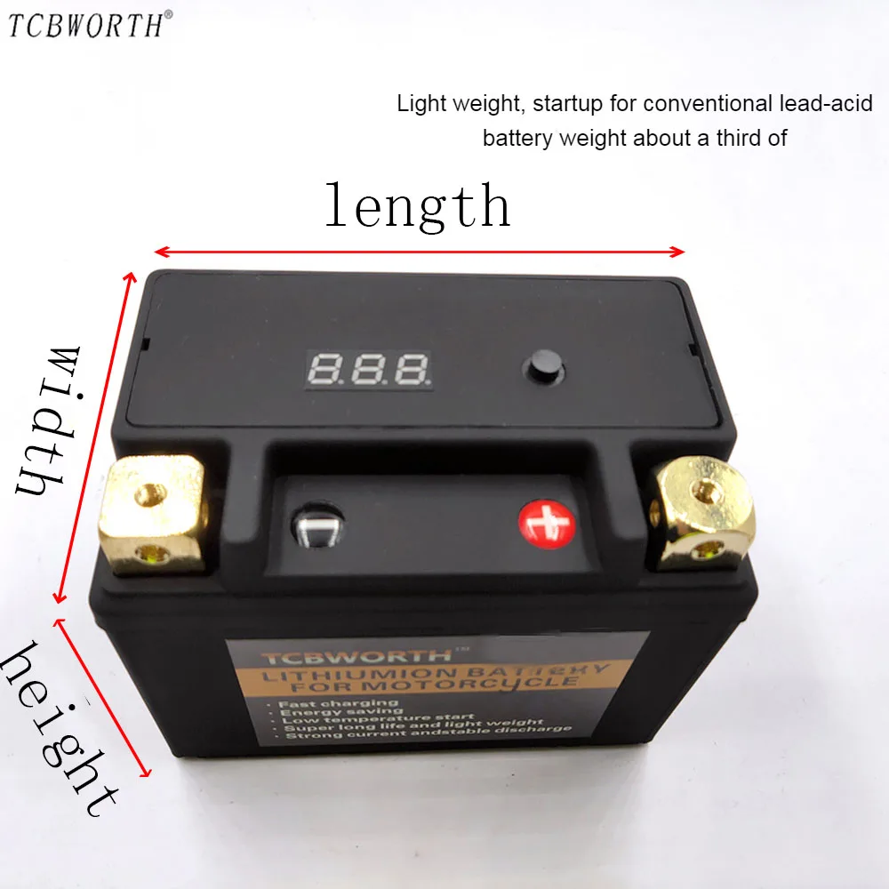 14-BS 14L-BS 12V 14AH 520A фосфат лития АКБ для мотоциклов, устойчив к перепадам температур защита АКБ для мотоциклов, из водонепроницаемого материала