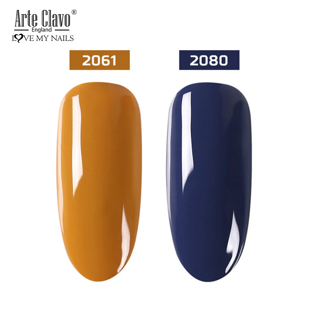 2061-2080 E Clavo 2 шт./компл. гель лак для ногтей лак дает жена базовый топ светодиодный гель лак для ногтей Лаки Гибридный био-Гели Soak Off Гель Гибридный гвоздь для ногтей - Цвет: 2061-2080