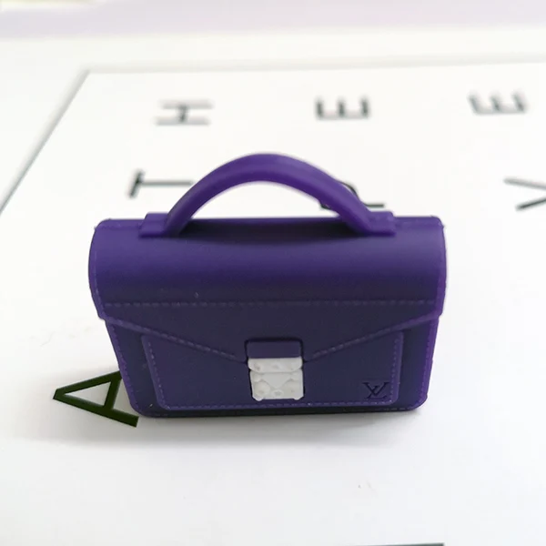 style3 purple 1 шт. Мини Классический кукольный домик 1/6 сумка для куклы Blyth, barbies, holala, ob11, BJD Сумочка куклы аксессуары для одежды - Цвет: style3 purple