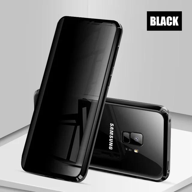 Tempered Glass Magnetic Flip Case for Samsung Galaxy S8 S9 Plus S10 Absorption Cases Cover Note 8 9 10 | Мобильные телефоны и