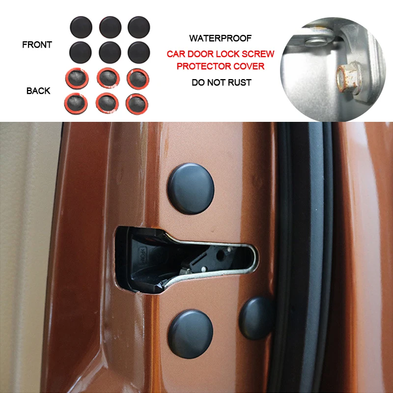 12 шт. защитная крышка для наружных дверей автомобиля покрытие ржавчины отделка