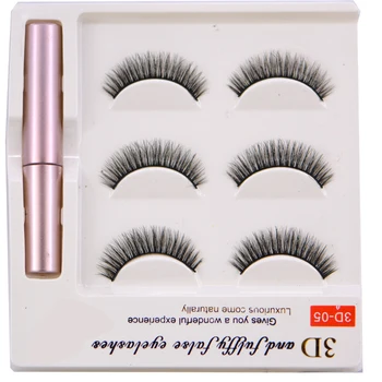 

New Invisible Magnets Magnetic Eyelashes Eye Eyeliner Liquid Set No Glue False Mink Extension Kit 3D Individual Reusable Eyelash
