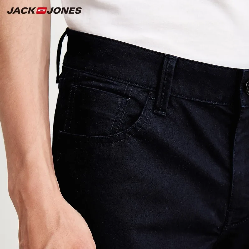 JackJones осенние мужские удобные хлопковые универсальные тонкие джинсы