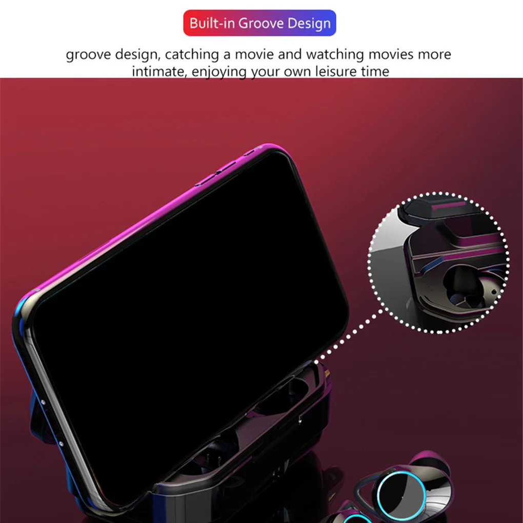 G02 TWS 5,0 Bluetooth 9D стерео наушники беспроводные наушники IPX7 водонепроницаемые наушники 3300 мАч светодиодный внешний Смарт-аккумулятор держатель телефона