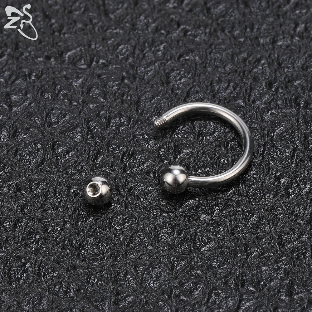 Nose Ring Spike 5 Pcs/lot Stainless Steel For Women Men Septum Rings Helix Ear Piercing Body Piercing Jewelry nose rings piercing jewelry ear piercing jewelry body piercing jewelry body jewelry