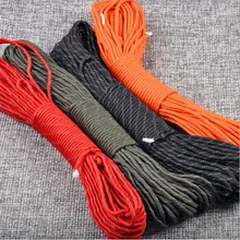 550 Паракорд парашютный шнур Guyline шнур для спец цветов 50FT III походный 100FT 259 7 Тип веревка для палатки кемпинга