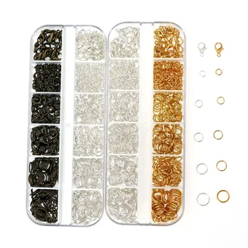 

Variety of single-circle lobster buckle accessories material boxed manual diy jewelry accessories jewelry production