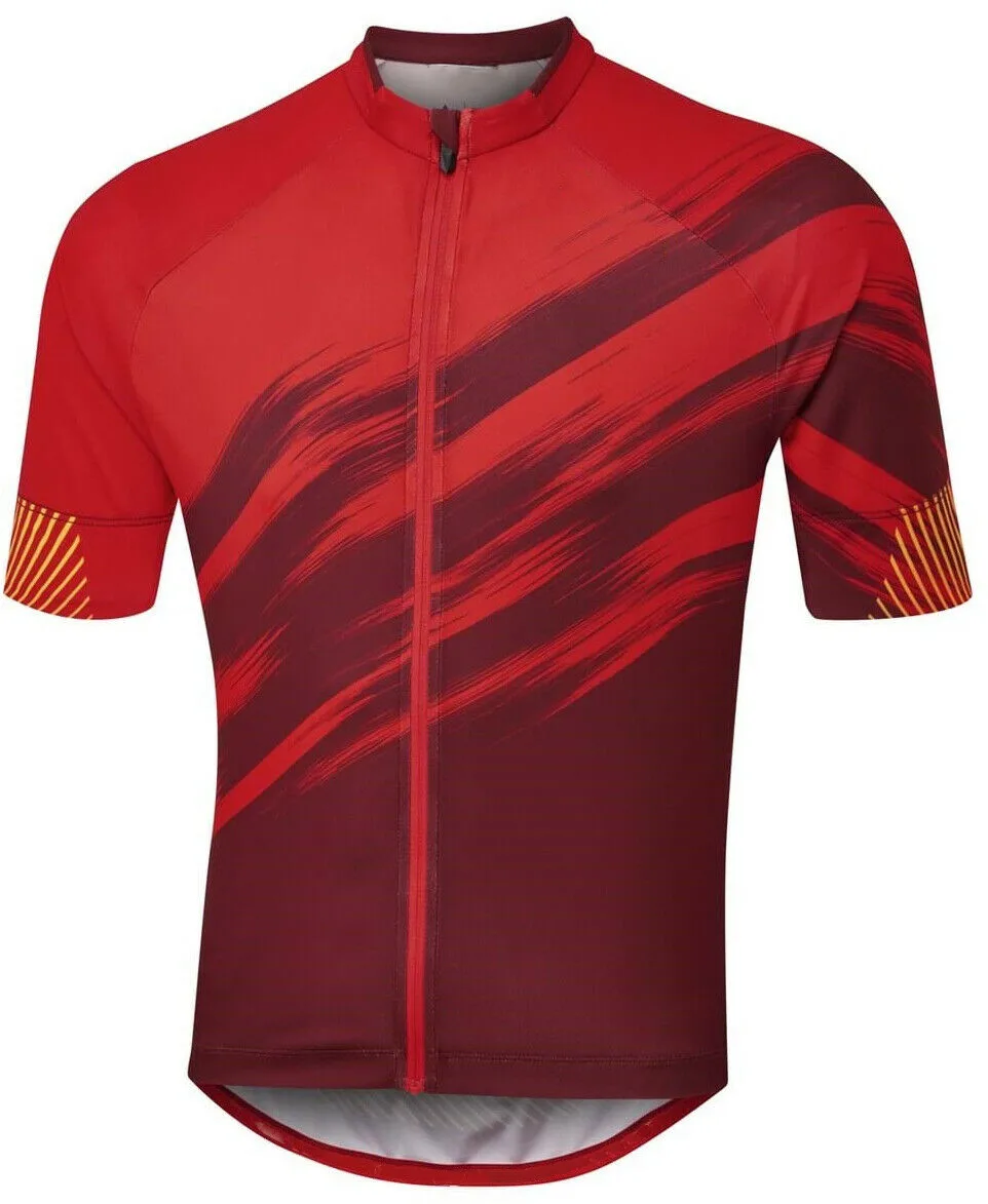 thumbnail image 1 of Maillot de carreras de verano con cremallera completa, ajustado, de manga corta, ropa de ciclismo profesional para exteriores, camisetas de bicicleta con bolsillo, 1 of 5