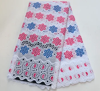 

high quality With+blue+fuchsia swiss voile lace in switzerland dubai fabric bridal lace fabric african dry lace 2019 fabrics