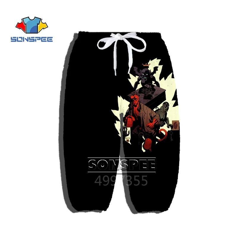 SONSPEE Son of Satan Hellboy Anime Harajuku t-shirt sweatshirt hoody 3D print boys girls teens hip hop kid children clothes X280