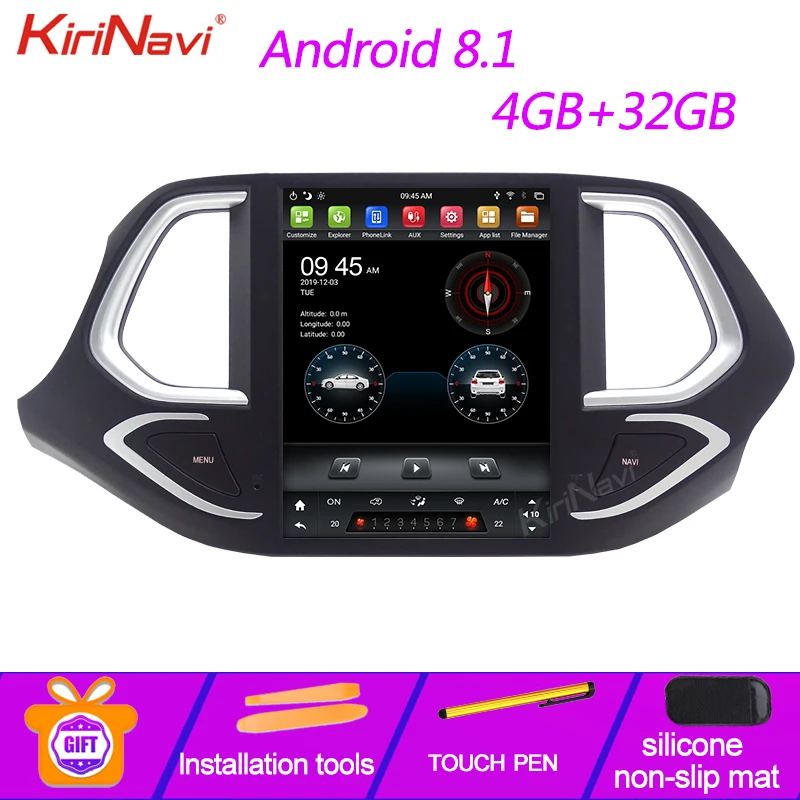 KiriNavi вертикальный экран Tesla style 10,4 ''1Din Android 8,1 для Trumpchi GS4 автомобильный Dvd мультимедийный плеер Авто gps навигация wifi