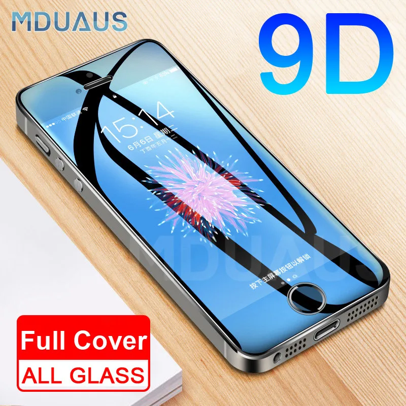 

9D Protective Glass on the For iPhone 5S 5 5C SE Tempered Screen Protector Safety Glass For Apple iPhone 5S SE 4 Protection Film