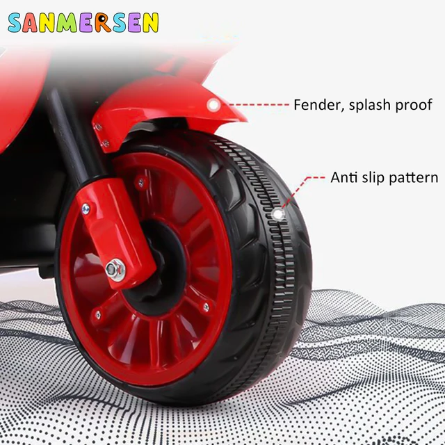 Children's Electric Motorcycle Baby Tricycle Toy Car Off-road Charging 2-8 Year Old Riding Toy Tricycle For Kid With Music Light 5