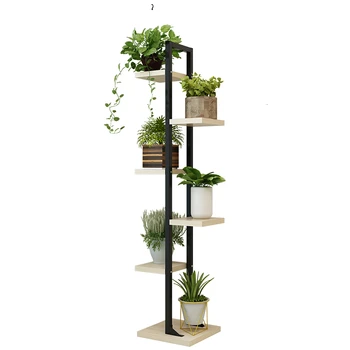 

A Shavings Narrow Shelf Iron Art Multi-storey Indoor Many Function Meaty Green Luo To Ground Flower Airs Bedroom Flower Rack