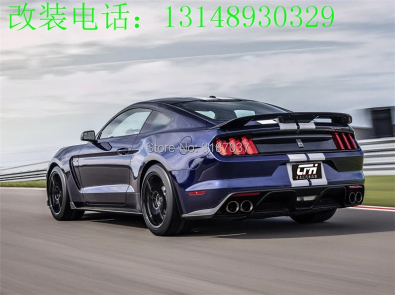 Для ford mustang спойлер GT500 стиль высокое качество- углеродное волокно задний спойлер на крыло, крышу багажника губы крышка багажника автомобиля Стайлинг