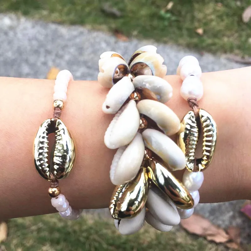 Pulsera-PUKA-NATURAL-MULTI-COWRIE-one-direction-pulsera-puka-shell-moda-hombre-2018-regalos-de-Navidad
