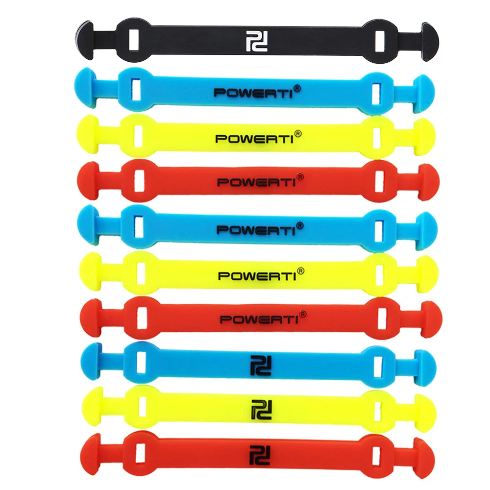 

10Pcs Elastic Tennis Racket Damper Silicone Straps Tennis Racket Vibration Absorbing Shock Reducing Strips Tennis Damper