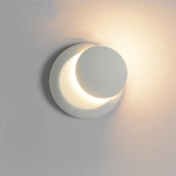 

Nordic Iron LED Wall Lamps Moon Sconces Bathroom Light Fixture Bedroom Bedside Corridor Aisle Stairs Indoor Decor Wall Lights