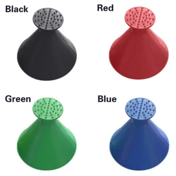 

2pcs/set Ice Scraper Scrape A Round Magic Cone-Shaped Windshield Ice Scraper Snow Shovel Tool + Funnel