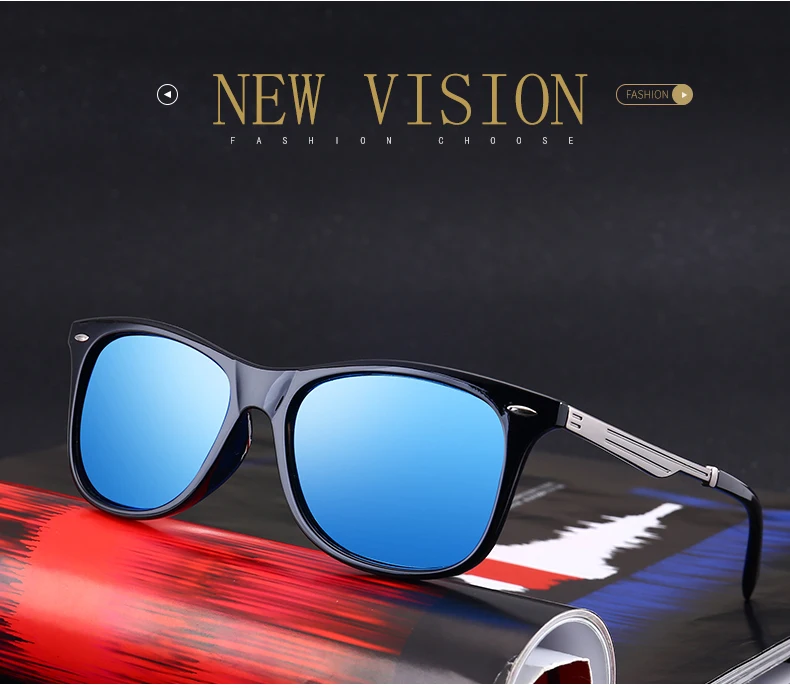 RBENN Винтажные Солнцезащитные очки Мужские брендовые дизайнерские ретро поляризованные солнцезащитные очки для мужчин зеркальные очки для вождения UV400 Gafas
